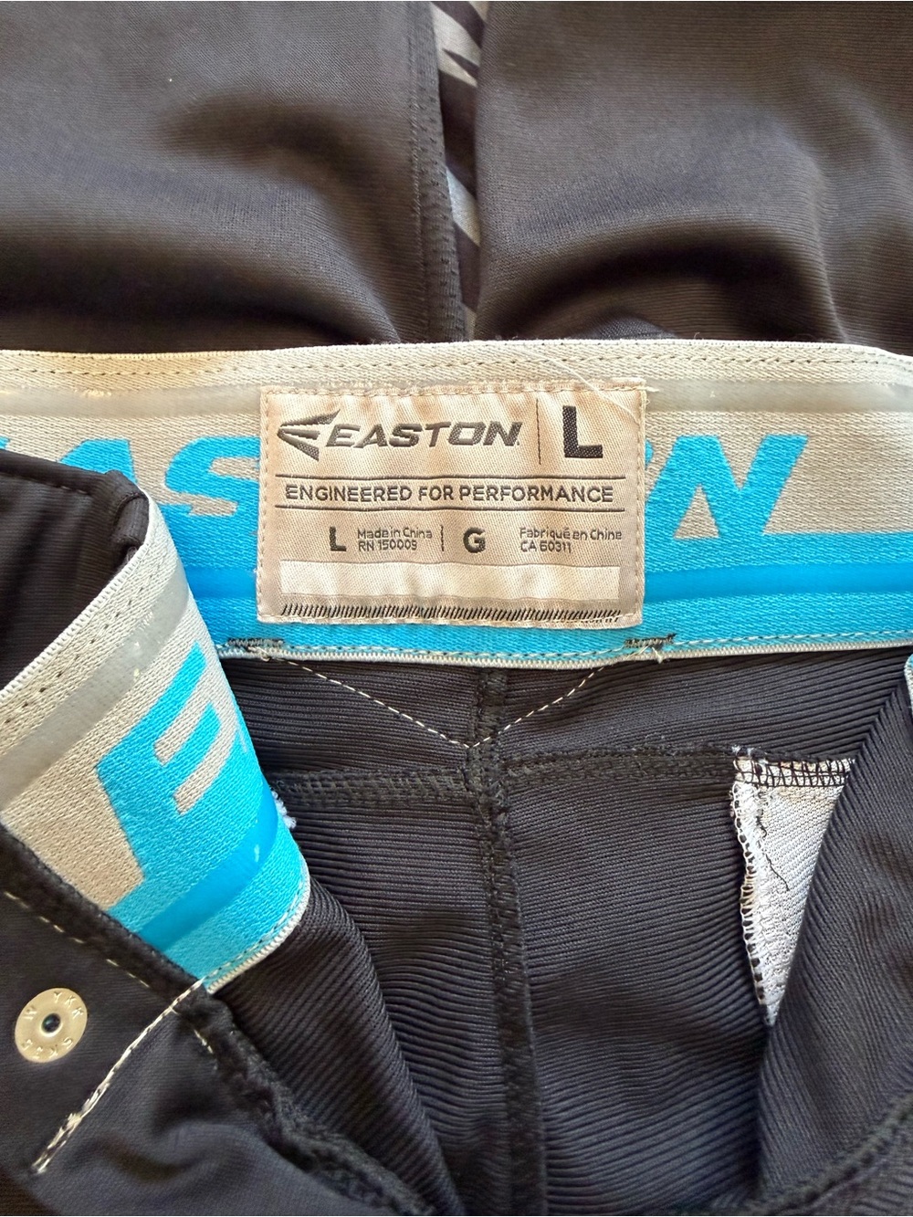 Easton Baseball Pants with Red Side Piping - Picture 3 of 3